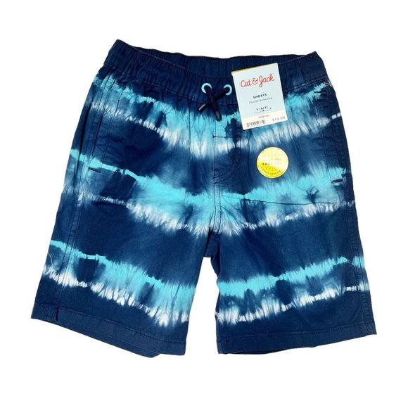 NWT Cat & Jack Tie Dye Shorts Size 6-7 - Picture 1 of 4